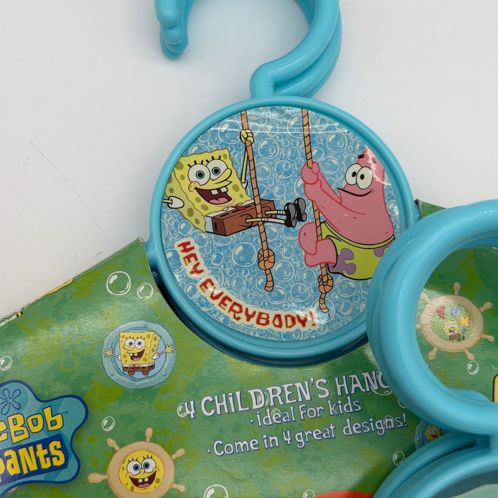 Nickelodeon SpongeBob SquarePants 8 Pack Childrens Hangers Blue Patrick Star NEW - Picture 4 of 5